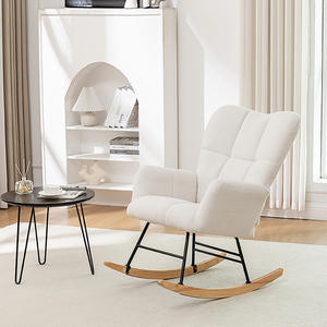 Sillón Mecedora de Lana, Estilo Nórdico, Apariencia Moderna, No Plegable, para Múltiples Escenarios, Hogar, Sala de Estar, Ocio - Product Image 2