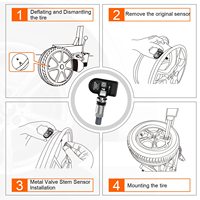 Capteurs TPMS universels CG TS01 pour système de surveillance de la pression des pneus de voiture TOYOTA