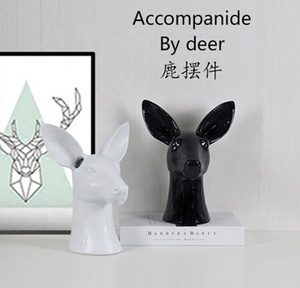 Porte-<span class=keywords><strong>livre</strong></span> en céramique, 1 pièce, style nordique, pour maison, tête de cerf, <span class=keywords><strong>poterie</strong></span> Animal, Vases artisanaux en porcelaine, décorations créatives de salon - Product Image 5