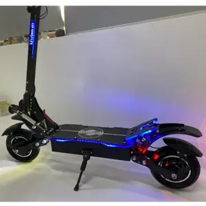 Gerui-patinete eléctrico de doble Motor para adulto, Scooter todoterreno plegable, de 10 pulgadas, 52V, 25AH, 2400w