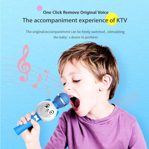 Micrófono de Juguete para Niños, Micrófono de Karaoke con TWS <span class=keywords><strong>Duet</strong></span> <span class=keywords><strong>Magic</strong></span> Voice, Juguete Recargable OEM - Product Image 5