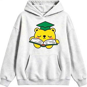 <b>Cute</b> Cartoon <b>Bear</b> Graphic Women's Formal Hoodie Pullover Hooded Sweatshirt Soft Comfortable Fleece Breathable Eco-Friendly - Product Image 1