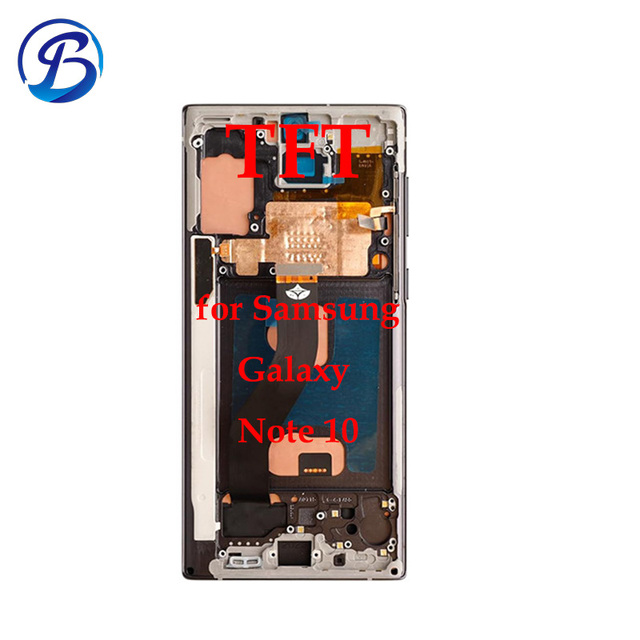 TFT Galaxy Note 10 Screen Replacement for Samsung Galaxy Note 10 LCD Screen Touch Digitizer Display Pantalla with Frame