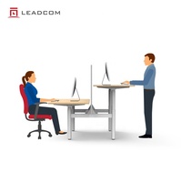 Leadcom Juno LS-782 durable moderne électrique hauteur réglable table bureau poste de travail assis à debout bureau
