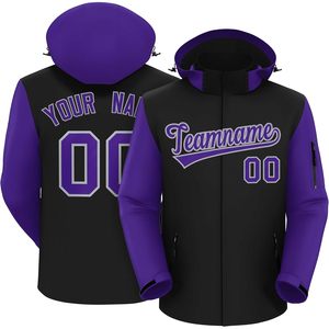 Chaqueta Softshell para exteriores personalizada para hombre 2025, impermeable, con capucha, cremallera completa, logotipo personalizado, texto ligero para aventuras al aire libre - Product Image 2