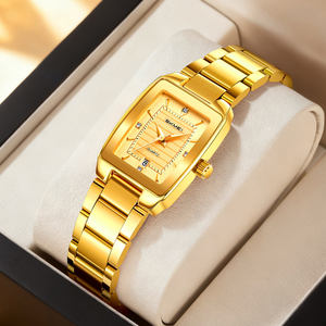 Montre pour femme élégante et simple avec cadran carré rétro, étanche, en acier inoxydable, luxueuse, tendance, à quartz - Product Image 1