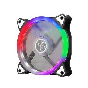 พัดลม LED 5 สี ขนาด 120 มม. พร้อมไฟ 15 ดวง ให้แรงลมสูง สำหรับระบายความร้อนเคสคอมพิวเตอร์ ช่องต่อ 3 พิน 4 พิน - Product Image 4