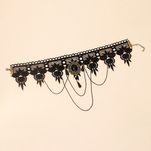 Gargantilla de encaje Gothic Dark Lolita para mujer, accesorios para collar, Gargantilla - Product Image 4