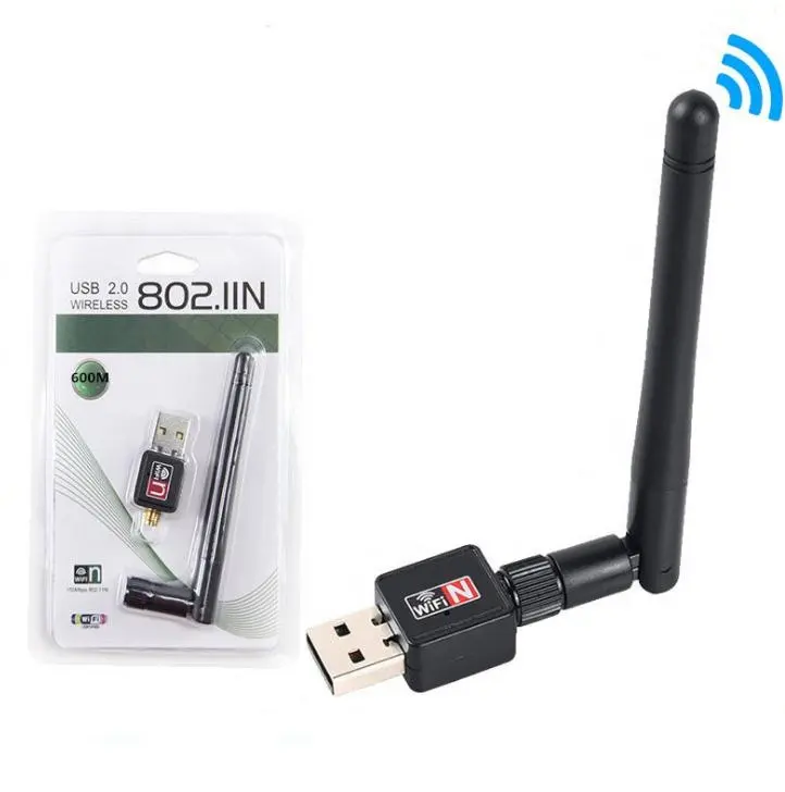 2023 Harga Terbaik Adaptor Nirkabel Mini USB 300Mbps Penerima WIFI 802.IIN Nirkabel dengan Antena USB 2.0 Kartu Jaringan Penerima WiFi