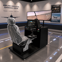 Simulateur de pilotage d'avion électrique à basse altitude, de niveau scientifique populaire, avec dimensions 1250x1180x1500