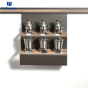 Unihopper fabbrica nordic nero 2 tier cucina a <span class=keywords><strong>parete</strong></span> rack di stoccaggio <span class=keywords><strong>portaspezie</strong></span> - Product Image 1
