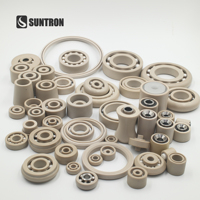 Rodillo con Corona de PEEK, Jaula de PTFE, Bola de ZrO2 D15-D50 CNC para Sistemas de Precisión