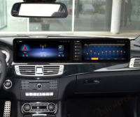 Radio GPS Multimedia Player Layar Ganda UPSZTEC 24,6 Inci W218 GLK X204 Android Auto Stereo Monitor untuk Mercedes Benz Kelas CLS