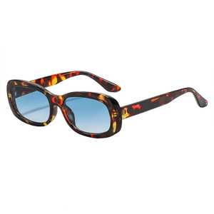 Lunettes de soleil ovales à monture intégrale UV400, style rétro, unisexe, décontractées, mode adulte - Product Image 4