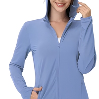 Vêtement de protection solaire UPF50+ en soie glacée pour femme, grande taille, léger, respirant, infroissable, à capuche, coupe ample, transfrontalier