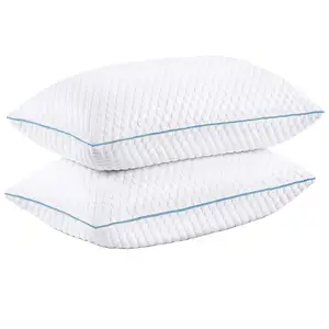 Travesseiro de espuma de memória de venda direta de fábrica OEM travesseiro de apoio cervical para dormir contorno ergonômico para aliviar a dor no pescoço