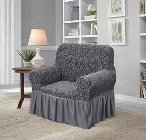 ผ้าคลุมโซฟาผ้ายืดหยุ่นผ้าแจ็คการ์ด3-Seater ซักได้พร้อมลวดลายเรขาคณิตปี2024 - Product Image 4