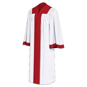 Robe d'église unisexe personnalisée et respirante pour adultes, chasuble européenne pour chœurs et uniformes de clergé, avec couleur et taille sur mesure - Product Image 5