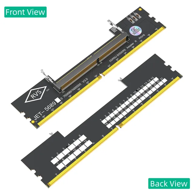 Laptop DDR5 RAM DDR5 U-DIMM Desktop Adapter Card Memory Tester Converter 6-Layered PCB Design Stock Compliant JEDEC
