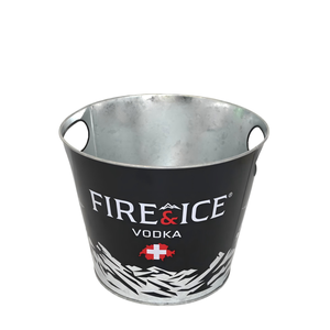 Round Tinplate Beer Cooler Bucket Galvanized Metal Barrel Printable Logo Custom Color for Party Beverage <b>Storage</b> - Product Image 5