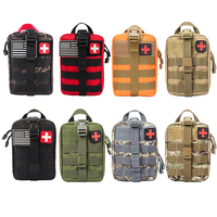 Kit de survie et de premiers secours avec sac compatible système Molle et attelle, trousse d'urgence pour tremblement de terre, randonnée en plein air