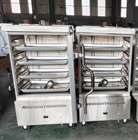 Ruitai 8-bakjes gasrijststomer met CE SUS304/SS201, timer/hendelopties, economisch tot extra sterk, voor kantine/hotel/buffet