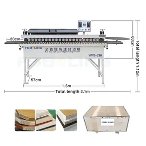 Industrial Woodworking Machinery Full Automatic Trimming Polishing Cleaning Left Cutting Multifunctional Edge Banding Machine
