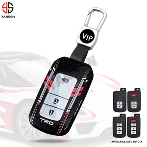 Étui pour clé de voiture à 2, 3 ou 4 boutons pour Toyota Prius 30 Alpha Aqua Land Cruiser Auris pour Lexus LC 200, porte-clé, télécommande, 2012 - 2014 - Product Image 1
