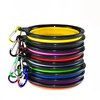 Vente chaude haute qualité Durable Pet TPE nourriture et eau bols mangeoires pliables pour chiens et chats