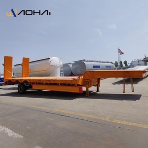 60 tonnes 100 tonnes col de cygne bas plateau semi-<span class=keywords><strong>remorque</strong></span> camion fer matériel conteneur châssis chargeur Lowbed semi-<span class=keywords><strong>remorque</strong></span> - Product Image 4