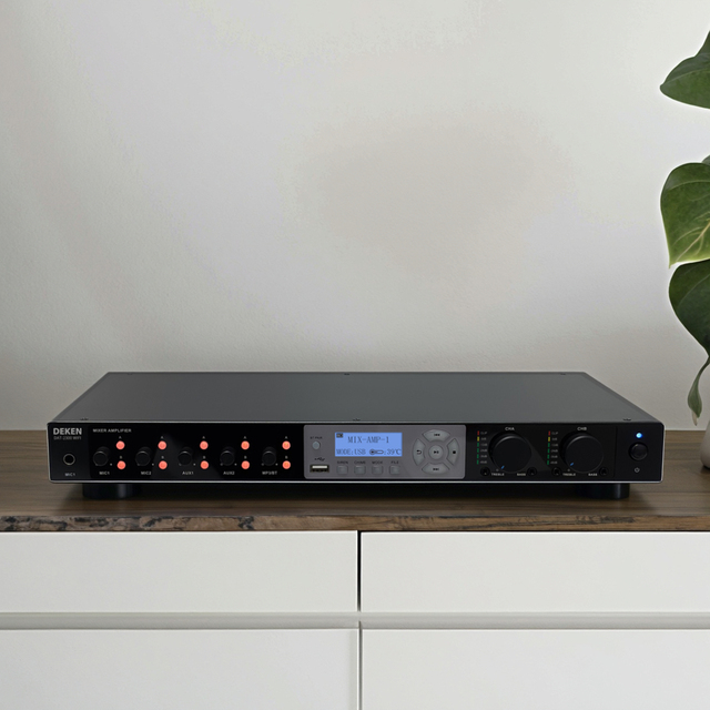 DEKEN DTA-2150 (WiFi) Professional High Quality 150W Digital Class D Power Amplifier with Blue_tooth Mixer Music WiFi Amplifier
