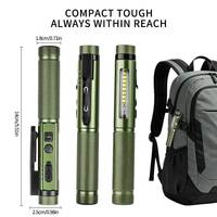 Lampe d'inspection portable rechargeable AA/LED avec laser rouge, base magnétique et clip, pour mécaniciens et maintenance