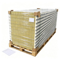 Panneau sandwich standard en polyuréthane et laine de roche pour panneaux muraux isolés et matériaux de construction