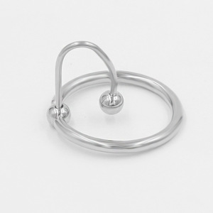 Anneau génital en acier inoxydable pour hommes, 26mm, avec fermeture à boule, aucun piercing requis, anneau PA pour bijoux de mode masculins - Product Image 5