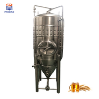 Fermenteur Conique En Acier Inoxydable 304 5HL 500L-2000L Avec Enveloppe Thermique Pour La Fabrication Artisanale De Bière, Refroidissement Par Plaque Alvéolée