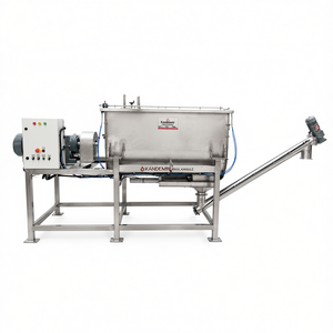 Mélangeur de poudre horizontal Kandemir 1000 litres, conception à double ruban, équipement de mélange industriel, acier inoxydable AISI 304 - Product Image 2