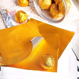 Papier d'aluminium alimentaire personnalisé en gros pour chocolat, emballage de bonbons en feuille, extra large carré, vente chaude - Product Image 4