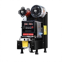 Équipement de restauration commerciale, machine à sceller automatique électrique pour gobelets en plastique, 90/95 mm, pour boissons au café, bubble tea