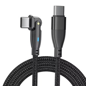 60W <b>Type</b> <b>C</b> <b>Cable</b> 3A <b>Fast</b> <b>Charging</b> USB <b>C</b> to <b>C</b> <b>Cable</b> 180 Degree Rotating Nylon Braided <b>Cable</b> - Product Image 1