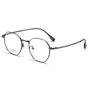 Monture de lunettes ronde en titane Danyang K61002, légère, monture complète, unisexe, verres en résine - Product Image 1