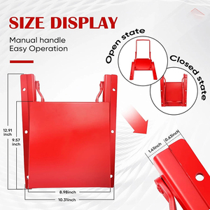 Système <span class=keywords><strong>coulissant</strong></span> manuel JH-Mech robuste pour citerne à grain de 9 x 9 pouces, en acier au carbone <span class=keywords><strong>rouge</strong></span>, pour camion - Product Image 3