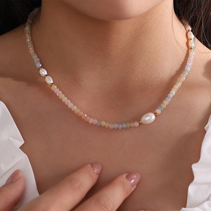 Collar de Perlas para Mujer, Uso Diario, Perlas Blancas, Joyería de Moda, Estilo Simple, Cadena de 80 cm de Largo - Product Image 4