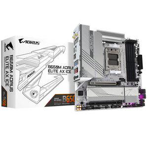 Gigabyte B650 Aorus Elite Ax Ijs B 650M Moederbord Placa Madre <span class=keywords><strong>Amd</strong></span> Am5 Wifi Wit <span class=keywords><strong>Ddr5</strong></span> 192Gb Gaming Desktops Micro Atx Moederbord - Product Image 1