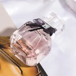 Juego de perfume personalizado para mujer, botella de cristal de lujo, sin marca, para regalo