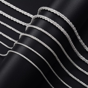 Chaîne de cheville en acier inoxydable plaqué argent motif choux-fleurs, collier, accessoires de bijoux de haute qualité pour femme, cadeau - Product Image 4