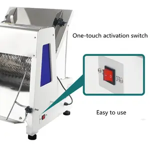 自動スライスパン機/電気パンローフスライサー/小麦パントーストローフパン切断スライス機