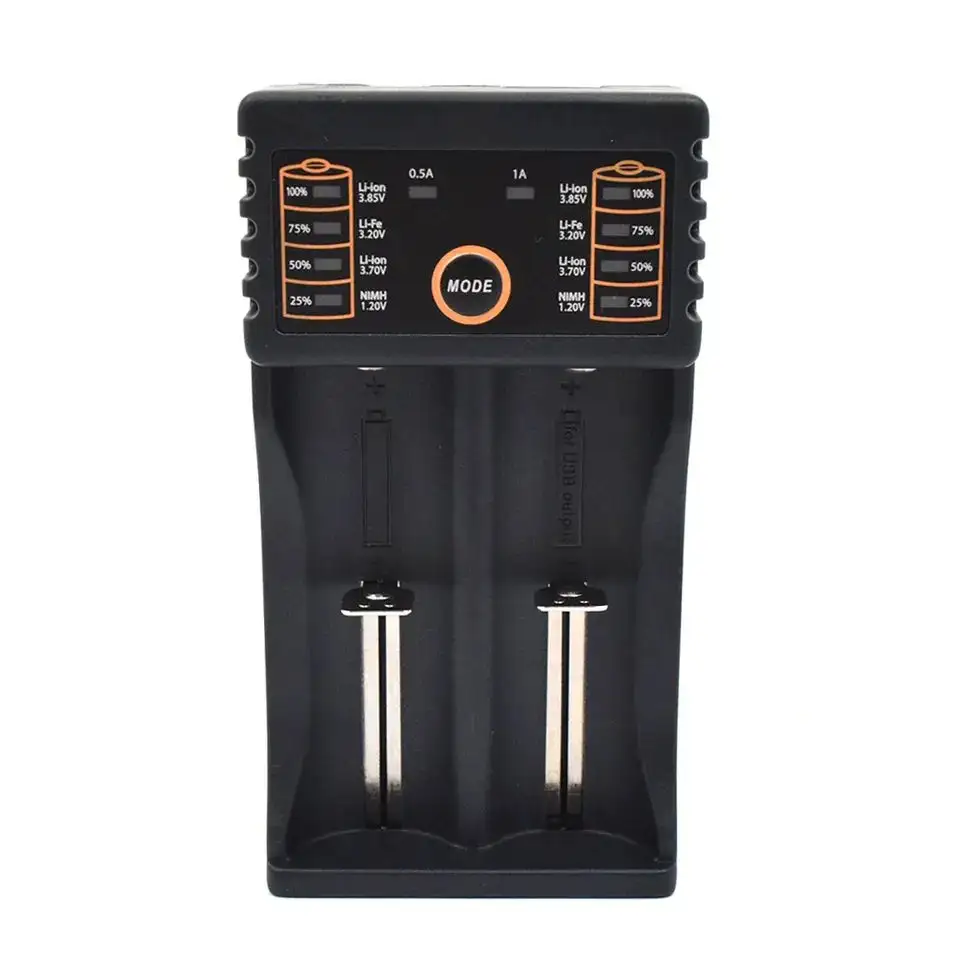 Lii-40 Cylindrical lithium-ion batteries Charger 3.7V 18650 18350 26650 1.2V AA AAA 5V output LCD smart charger