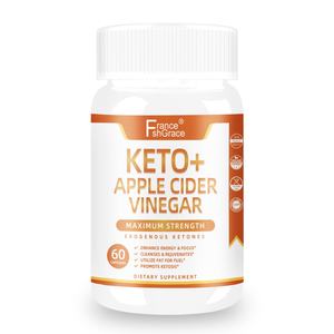 Vinagre de Sidra de Manzana Keto de Máxima Potencia, Cetonas Exógenas que Mejoran la Energía y la Concentración, Utilizan Grasa, 60 Cápsulas - Product Image 1