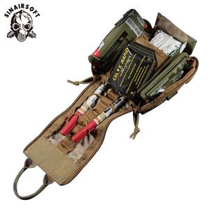 Trousse de premiers secours tactique en tissu mat 500D avec fermeture éclair YKK, pochette Molle détachable EMT, sac d'accessoires médicaux - Product Image 6