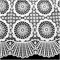 Dentelle Guipure Broderie Soluble à l'Eau 100% Polyester de Haute Qualité, Tissu de Dentelle Laitée, Couleur Personnalisée, Poids Moyen, pour Soirée